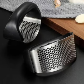 Stainless Steel Garlic Press Crusher for Kitchen