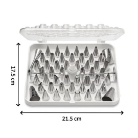 Cake Nozzle Set for Pastry Decorations (55-Piece)
