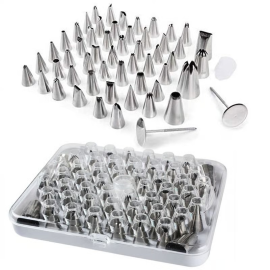 Cake Nozzle Set for Pastry Decorations (55-Piece)