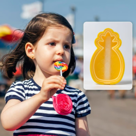 Pineapple Shape sicle Molds - Durable Silicone Ice Candy Cream Mould, DIY Ice Kitchen Tool