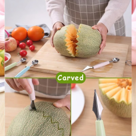 Multifunctional Fruit scooper & peeler Garnish Kit