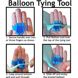 Balloon Tying Tool – Fast Knotting for Party Decorations