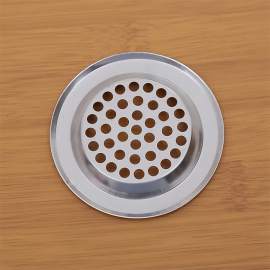 Bathroom Kitchen Stainless Steel Basin Sink Drain Strainer (2 Pc Set)