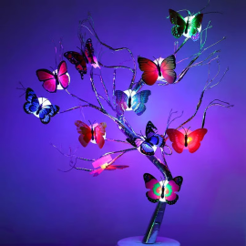 The Butterfly 3D Night Lamp Comes with 3D Illusion Design Suitable for Drawing Room, Lobby ( 3 Pcs )