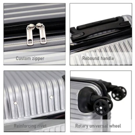 Trolley Bag for Men & Women, Multi Color, Set of 2 (Big & Small)