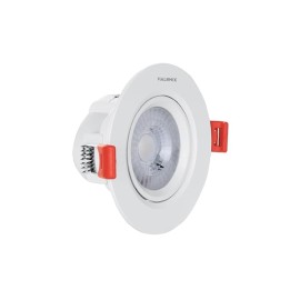 Halonix Plastic 3W 2700K Yellow Warm White Adjustable Halo Led Spot Light Compact Design with 120° Beam Angle Cutout - 2.1 Inch Pack of 1