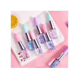 Fancy lipstick pen with glitter Pack of 6