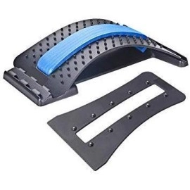 Multi-Level Back Stretcher Posture Corrector Device for Back Pain Relief with Back Support Mate Magic Back Stretching Massage (Multicolor)