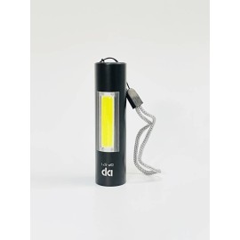 DP 571 Rechargeable Led Metal Torch (Black, Rechargeable)