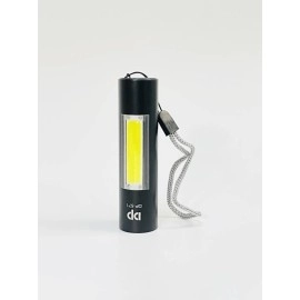 DP 571 Rechargeable Led Metal Torch (Black, Rechargeable)
