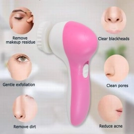 Facial Beauty Brush, Face Massager (1pc with 2 AA Battery Included)