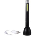 JY SUPER Metal Abacus 8990 Rechargeable High Power Torch Flashlight for Outdoor and Everyday Purpose (Black)