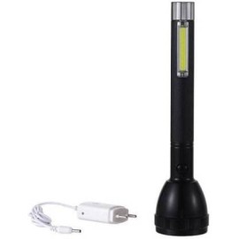 JY SUPER Metal Abacus 8990 Rechargeable High Power Torch Flashlight for Outdoor and Everyday Purpose (Black)