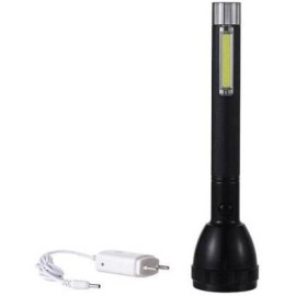 JY SUPER Metal Abacus 8990 Rechargeable High Power Torch Flashlight for Outdoor and Everyday Purpose (Black)