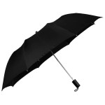 The Purple Tree Round Handle 2 Fold Black Umbrella, 23 Inch Large Size Umbrella, Rain Umbrella, Automatic Umbrella, Auto Open Windproof Umbrella