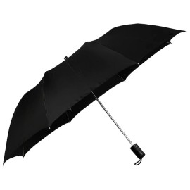The Purple Tree Round Handle 2 Fold Black Umbrella, 23 Inch Large Size Umbrella, Rain Umbrella, Automatic Umbrella, Auto Open Windproof Umbrella