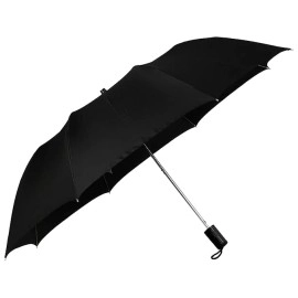 The Purple Tree Round Handle 2 Fold Black Umbrella, 23 Inch Large Size Umbrella, Rain Umbrella, Automatic Umbrella, Auto Open Windproof Umbrella