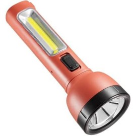 DPM 9165 Ultra HIGH Power LED Rechargeable Torch Light Torch/Emergency Light(2 in 1)(15W+15W) Power Charging Plug Torch Emergency Light (Red)