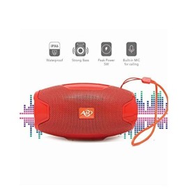 A&O 105-flashlight Speakers/Bluetooth Speaker and Torch/Torch Light Bluetooth Speaker/Torch Speaker/Bluetooth Speaker with Data Cable Bluetooth Speaker (Red, Stereo Channel)