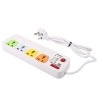 Cona Smyle Viva 4+1 Power Strip with 5-Meter Cable, 240 Volts, Multicolour
