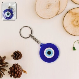 Evil Eye Rubber / Silicone Keychain (1 Pc / Blue Color) (Pack of 30)