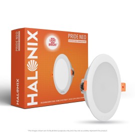 Halonix 15W 6500K Pride recessed led downlighter Cut Out- 5.15 inch, Dia- 6.2 inch Led Ceiling Light for Home, Shop and Office