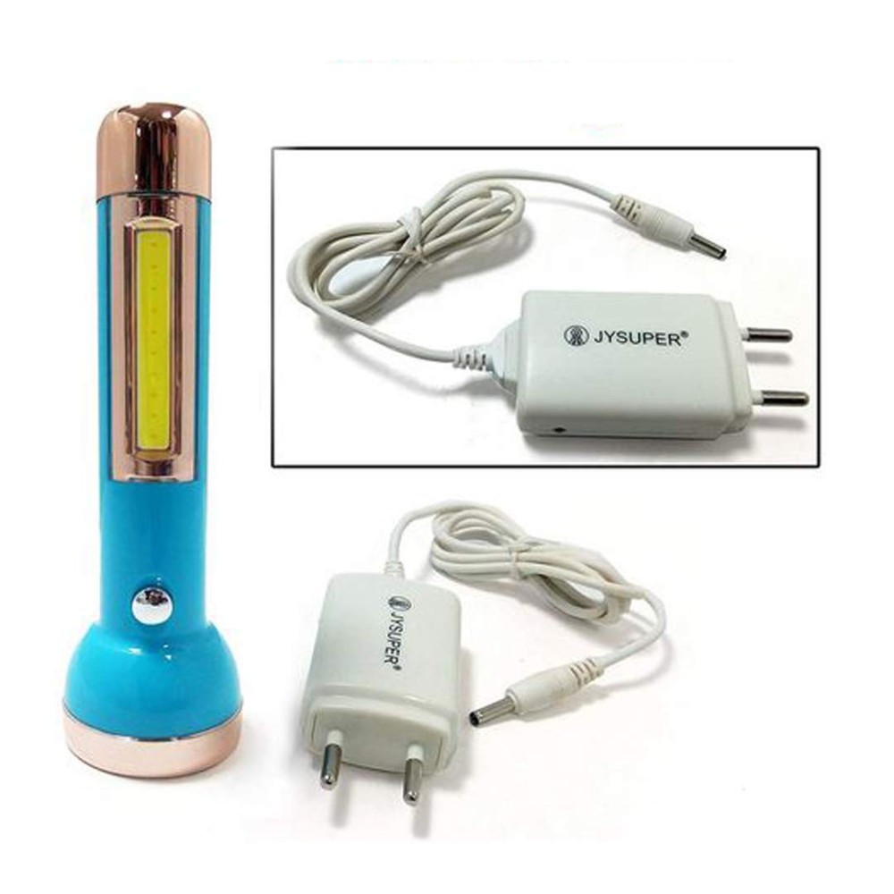 JY Super 1703 Rechargeable led Flashlight Torch (Multi)