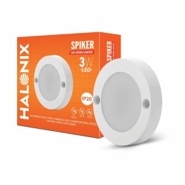 Halonix Polycarbonate Spiker 3W 6500K Cool Day White Round Led Downlighter