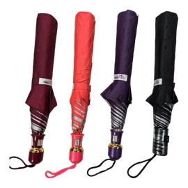 2 Fold 25 Inch Umbrella for Men & Women Wind and Rain Proof Umbrella Compact Travel Umbrella for Women Umbrella for Sun Protection, Home Use (Pack of 1) Multicolor
