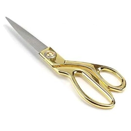 Stainless Steel Tailoring Scissor Sharp Cloth Cutting For Professionals Tailor Scissors Alloy Clothing Wire Cloth Tailor Scissors Multipurpose Scissors(9.5 inch, Gold and Silver)