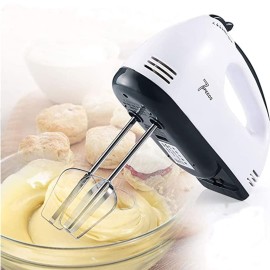 Hand Mixer With 4 Pieces Stainless Blender,Bitter For Cake/Cream Mix, Egg Beater, Food Blender, Beater For Kitchen Stirrer-260W