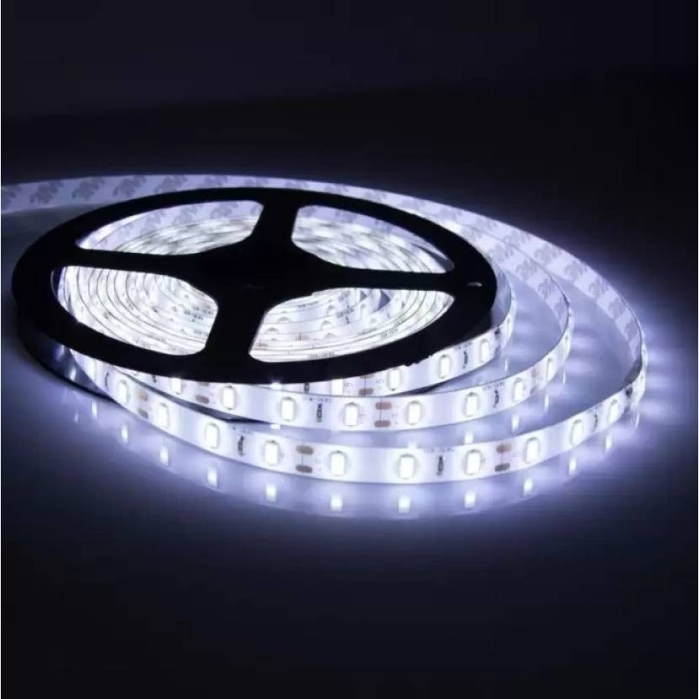Led Strip Light 5 Mtr Non-Waterproof With + Adapter Silver