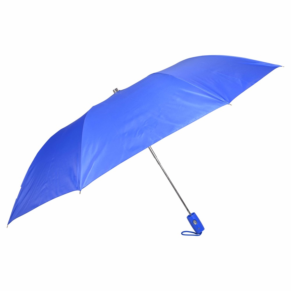 2 Fold 24.5 Inch Umbrella - Wind & RainProof Compact Travel Umbrella for Men & Women - Sun Protection (Royal Blue)