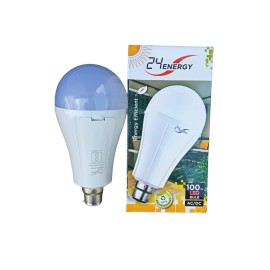 24 Energy 100 Watt Emergency Led AC DC Bulb (White, Pack of 1)