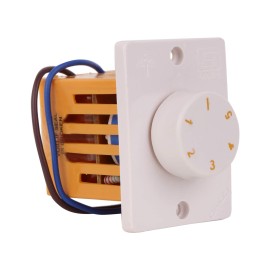 Cona Gold 3211 Medium Speed 5 Step Fan Regulator 100W White
