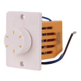 Cona Gold 3211 Medium Speed 5 Step Fan Regulator 100W White