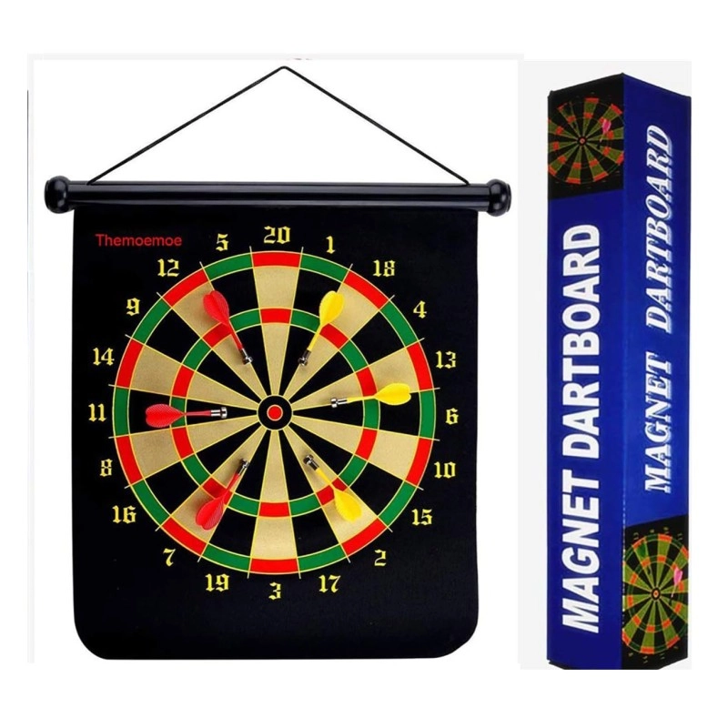 Magnetic Dart Board with 4 Darts (12 Inch)