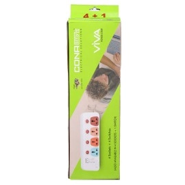 Cona Smyle Viva 4+1 Power Strip with 5-Meter Cable, 240 Volts, Multicolour