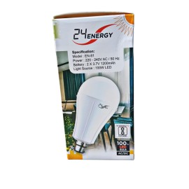 24 Energy 100 Watt Emergency Led AC DC Bulb (White, Pack of 1)