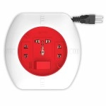 Fybros Fusion 2 Pin Extension Cord, Extension Box, Power Strip with International Sockets Extension Board,6 AMP Output,2 Year Warranty, 5 Meter Heavy Duty Cable, Surge and Spike Guard