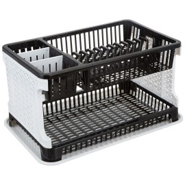 Plastic Tiered Shelf Floor Mount Kitchen Organizer Rack With Water Storing Tray (Assorted)