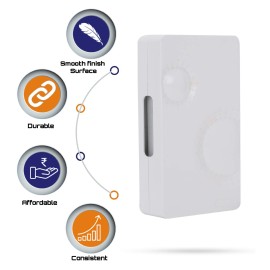 CONA 2856 Mars Ding Dong Bell 240V, White Ding Door Bell for Home,Offices,Shops,etc