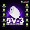ERD TC-31 5V-3Amp Mobile Charger Adapter with Fast Charging Technology, Compatible with Headphones, MP3 Players, Tablets, Game Consoles, Cameras, Speakers, GPS, Cellular Phones, Smartwatches