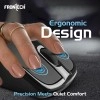 Frontech Wireless Mouse, 2.4 GHz with USB Nano Receiver, 1200 DPI, Optical Tracking, Auto On/Off, Long Battery Life, for PC/Desktop/Mac/Laptop, 1 Year Warranty (MS-0032, Black)