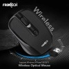 Frontech Wireless Mouse, 2.4 GHz with USB Nano Receiver, 1200 DPI, Optical Tracking, Auto On/Off, Long Battery Life, for PC/Desktop/Mac/Laptop, 1 Year Warranty (MS-0032, Black)