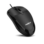 Frontech Power Wired USB Mouse, 3-Button, 1000 DPI Optical Sensor, Plug & Play, for Windows/Mac (MS-0047)