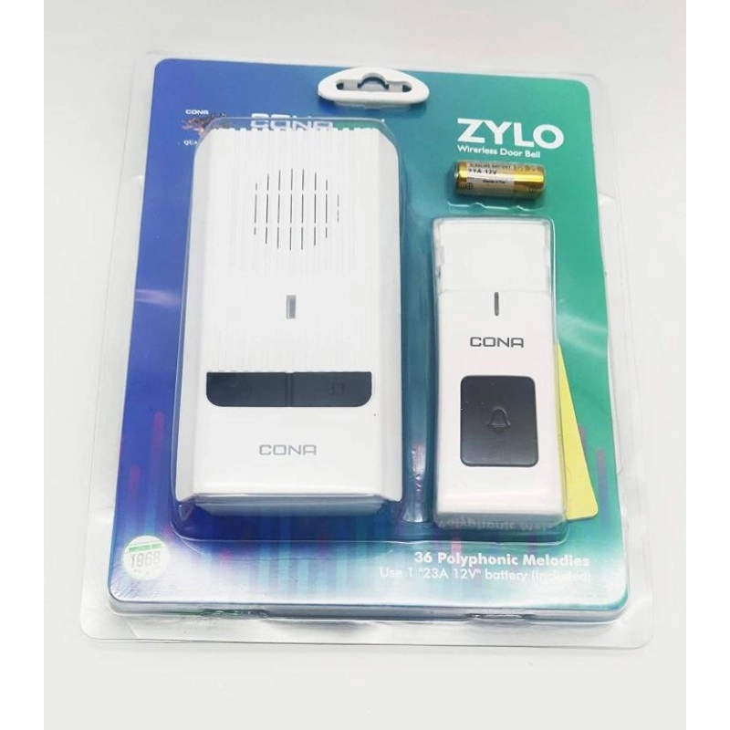 Cona Smyle Zylo Wireless Door Bel 36 Polyphonic Melodies Range 60 Mtrs