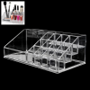 16 Compartment Cosmetic Makeup Jewellery Lipstick Storage Organiser Box, Cosmetic Storage Box Make-up Lipstick Organizer / Lipstick Holder Case Transparent