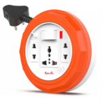 Fybros Comex 3 Pin Extension Flex Box Power Cable 3 Socket Extension Boards  (Multicolor,5m)