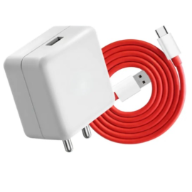 MAK 80 W SuperVOOC 6 A Wall Charger for Mobile with Detachable Cable  (White, Cable Included)